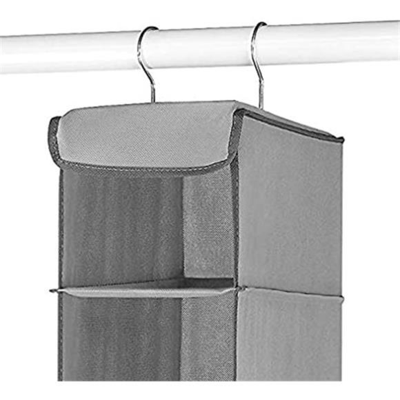 Whitmor Hanging Shoe Shelves - 8 Section - Closet Organizer - Grey - Picture 5 of 7